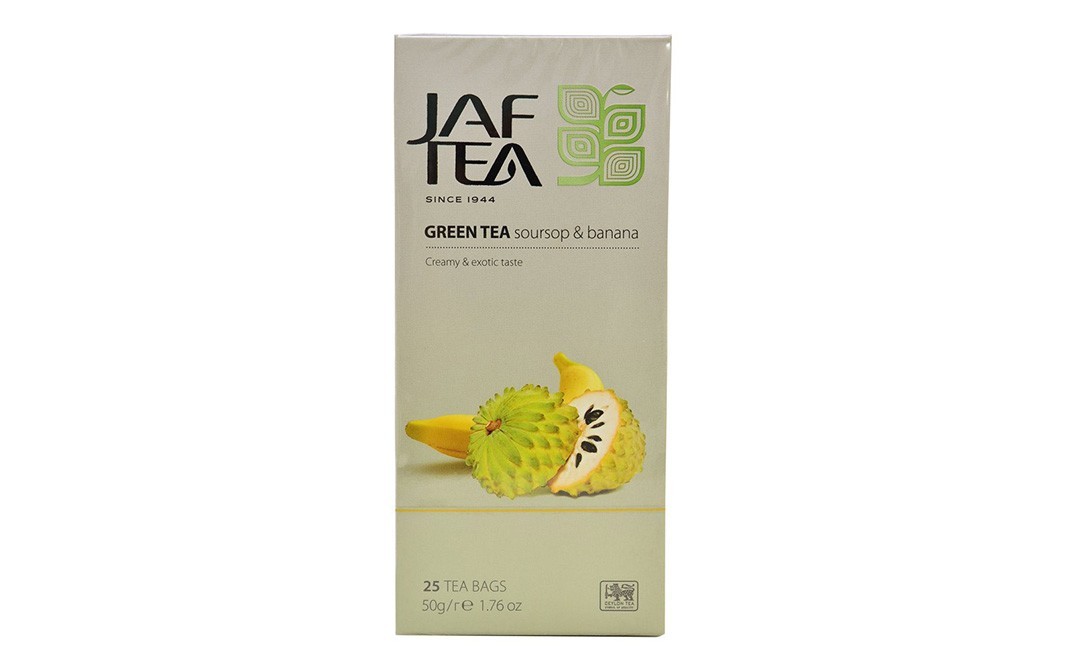 JAF Tea Green Tea Soursop & Banana (Creamy & Exotic Taste)   Box  25 pcs